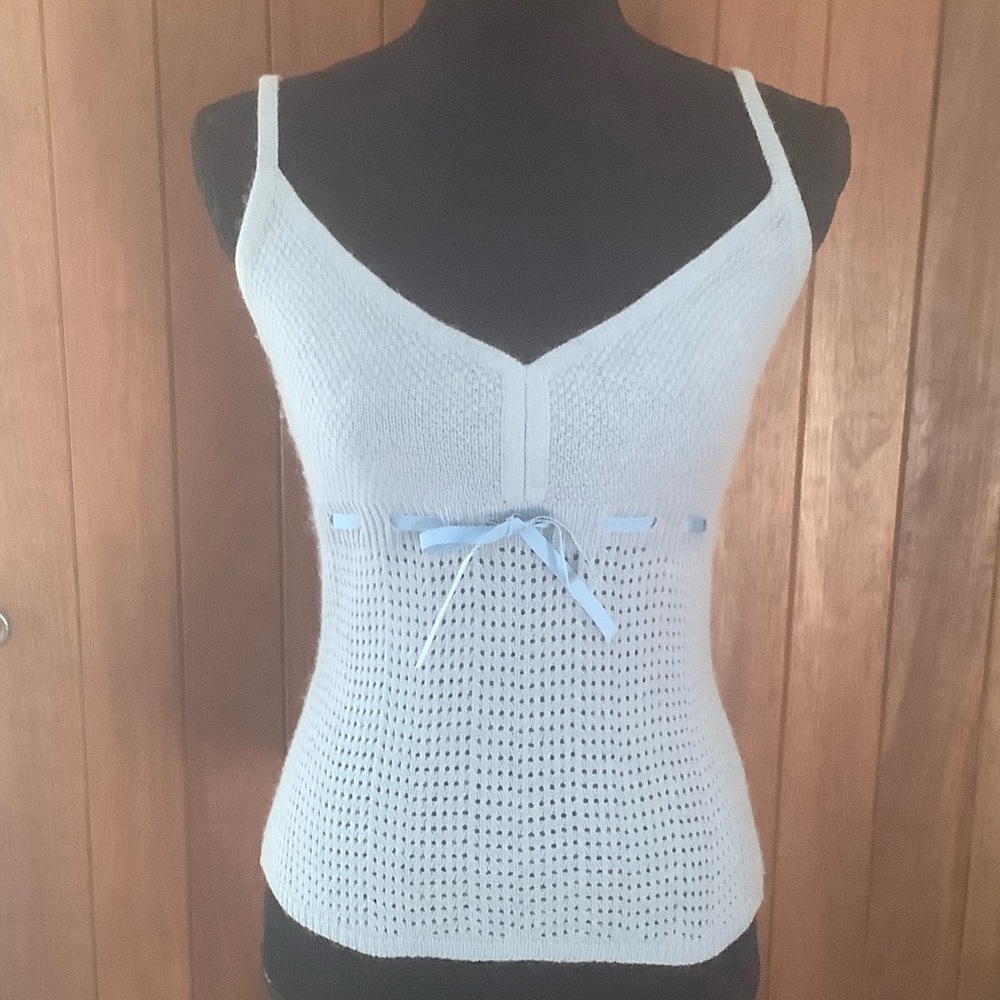 Tommy Hilfiger Light Blue Knit Tank Top